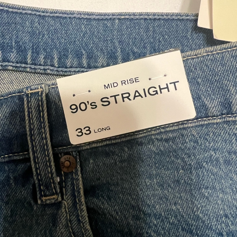 Abercrombie & Fitch Blue Straight Leg Jeans